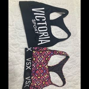 2 Victoria’s Secret sports bras size XS